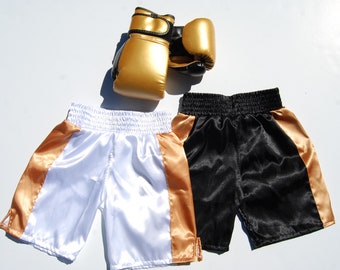 Personalized Kids Boxing Set with Gloves and Shorts (Sizes 3T, 4T, 5T)