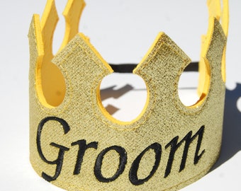 ADULT Personalized King Crown/ Knight crown/Prince crown/ Felt crown