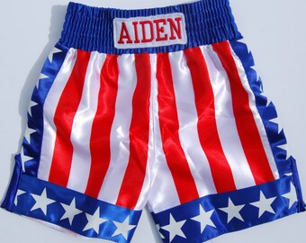 Kids' Personalized Boxing Trunks (Sizes: 3T, 4T, 5T)