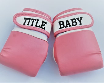 Customized Tiny Punchers: Baby Boxing Gloves with a Personal Touch!