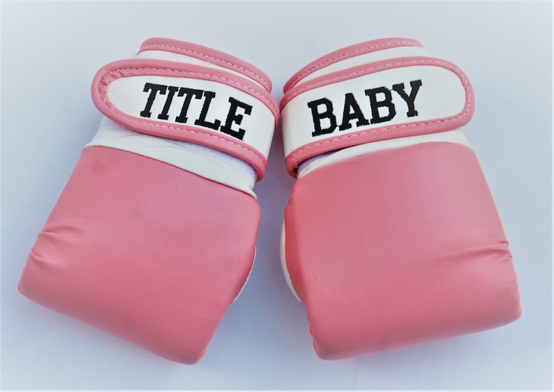 Customized Tiny Punchers: Baby Boxing Gloves with a Personal Touch image 1