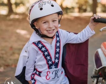 Kinder Motorrad Jumper Artist Jumpsuit Inspiriert vom legendären Evel Knievel