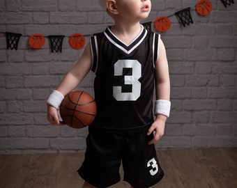 Special Order Kids Basketball Jersey and shorts personalized + Ball +sweatband set