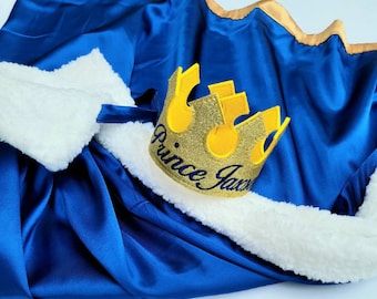 Kids King cape, Deluxe Royal cape, Halloween King cape for kids