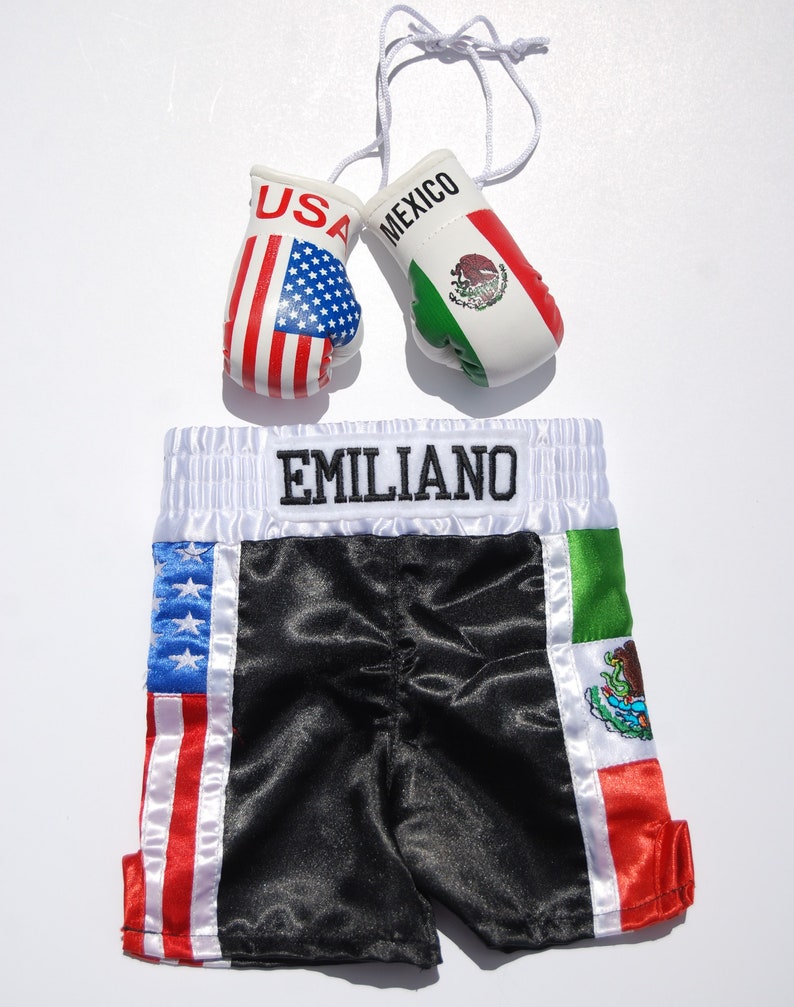 Newborn Boxing Set Gloves and Shorts Personalized Etsy