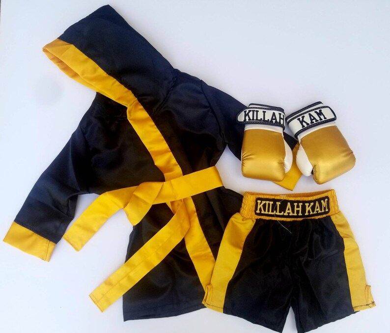 Baby boxing set ROBE Personalizedshorts personalized and Etsy