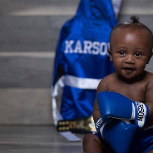 Personalized Baby Boxing Robe and Gloves