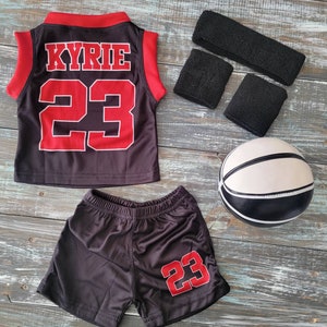 Personalized Basketball Jersey, Shorts or Set: Jersey, Shorts, Ball, and Sweatband Combo image 7