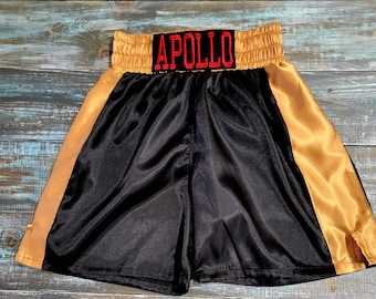 Personalized Youth Boxing Trunks for Boys and Girls