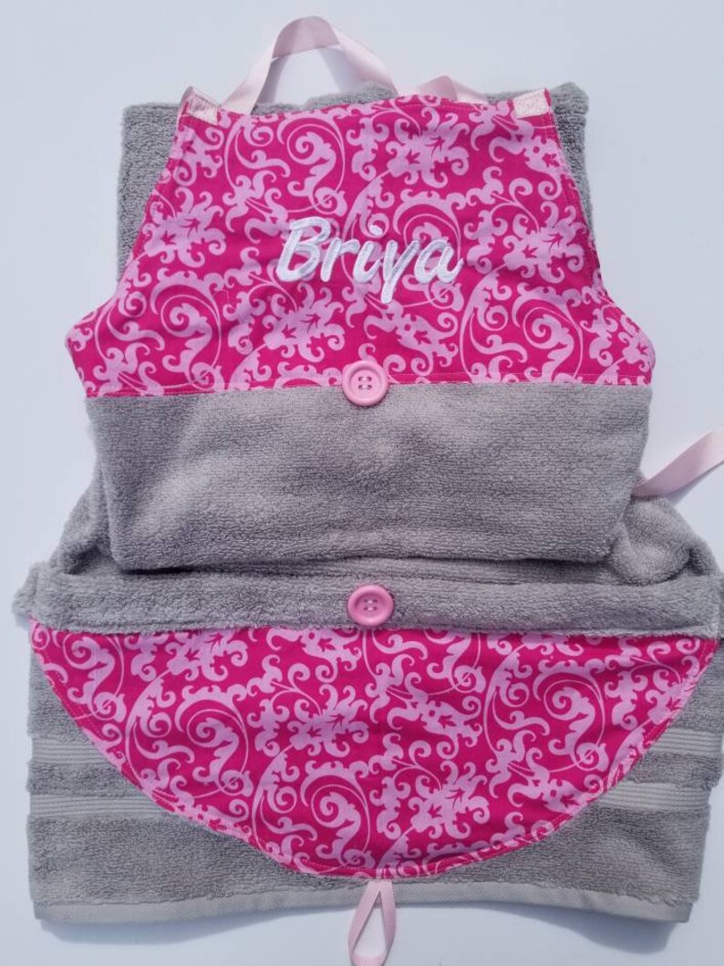 Baby Bath Apron Baby Hooded Towel Baby Showerpersonalized Etsy