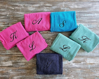 Personalized Hooded Towel Embroidered with One Letter