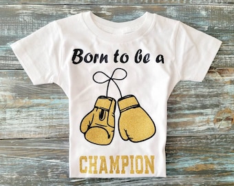 Born to Be a Champion Kids Boxing Tees