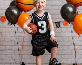 Special Order Rookie of the Year Kids Basketball Set: Personalized Jersey, Shorts, Ball, and Accessories