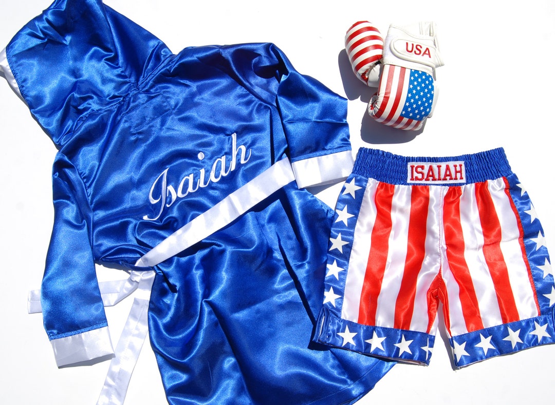 Adorable Baby Halloween Boxing Costume Personalized Robe Etsy