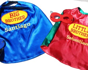 Big Brother and Little Brothers Superhero cape