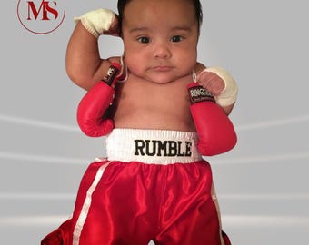 Baby Knockout Boxing Set: Ringside Mini Gloves and Shorts Set