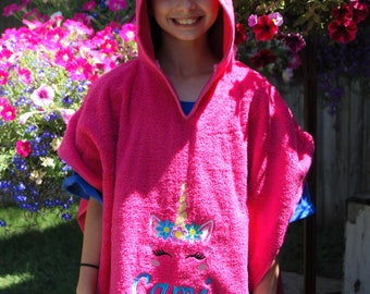 Magical Unicorn Poncho Towel for Kids - Bath, Swim, and Play in Style!