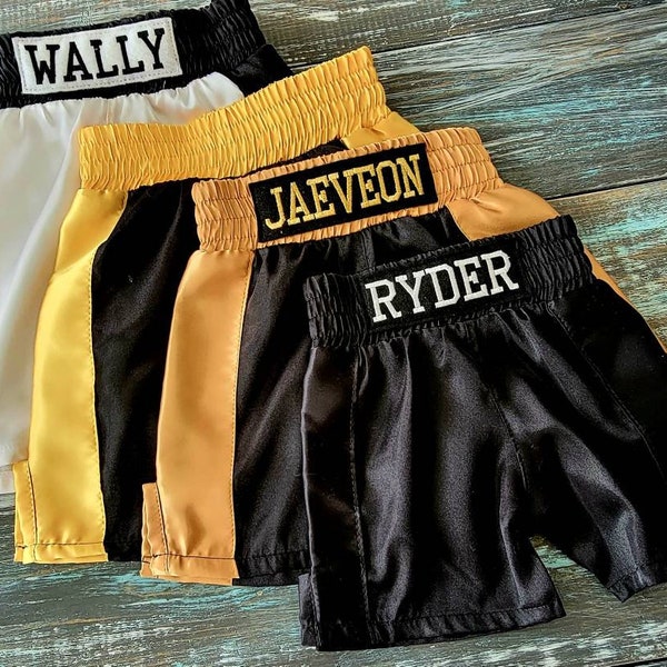 Adorable Personalized Baby Boxing Shorts (Trunks Only)
