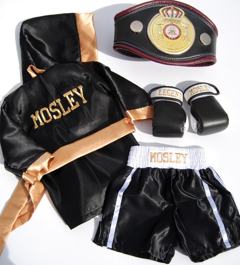 HALOWEEN Baby Boxing Set ROBE Personalizedshorts Personalized Etsy