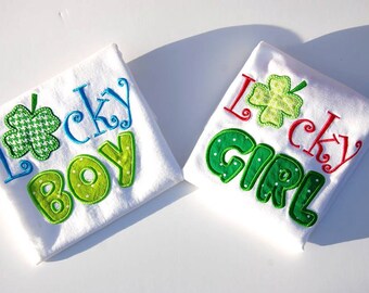 St. Patrick's Day Magic: Lucky Girl, Lucky Boy Tees