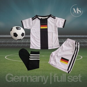 Personalized Kids Soccer Jersey | World Cup Inspired Football Kit | Custom Name & Number | Baby and Toddler Soccer Outfit | Team Colors Set image 15