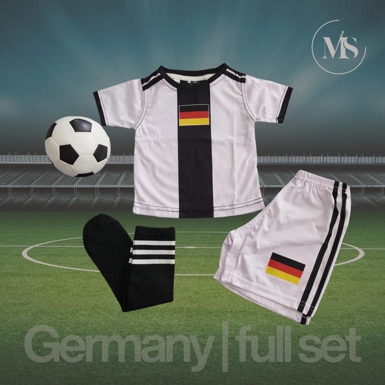 Personalized Kids Soccer Jersey | World Cup Inspired Football Kit | Custom Name & Number | Baby and Toddler Soccer Outfit | Team Colors Set image 15