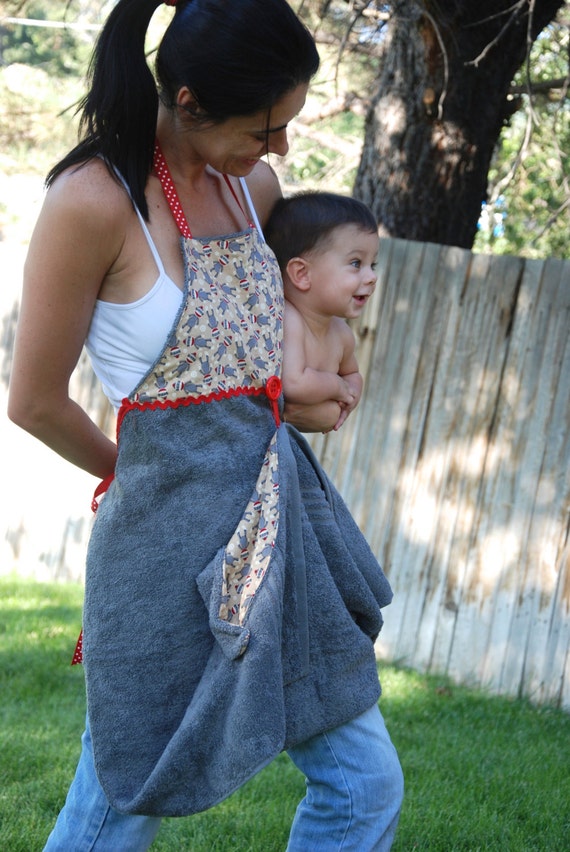 Personalized Baby Bath Apron Towel the Ultimate Baby Shower Gift Etsy UK
