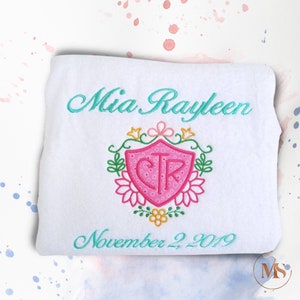 Personalized Embroidered Baptism CTR Towels