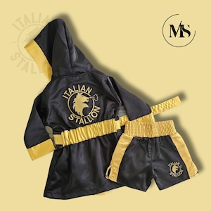 Italian Stallion Themed Boxing Set: Knockout Halloween Costume for Your Little Champ!