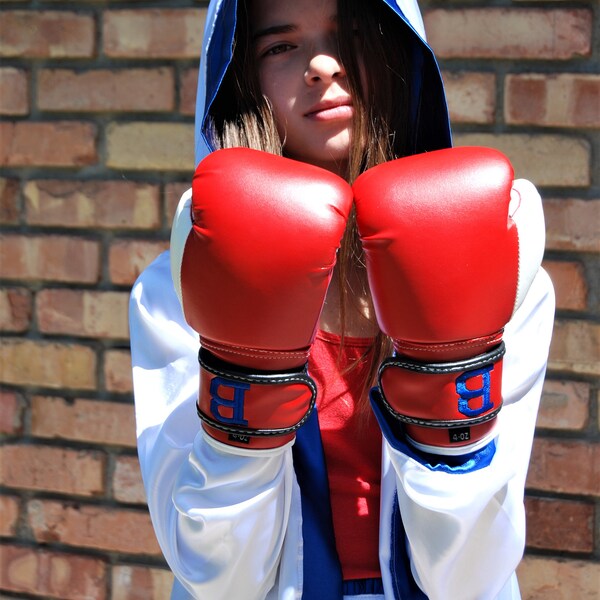 Adult/Youth Boxing Champ Trio: ROBE, SHORTS & GLOVES (updated)