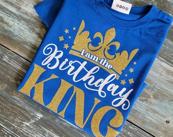 Kids King birthday Tshirt - Shirt ONLY