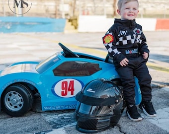 Kinder-Auto-Rennanzug, Fahrer-Rennanzug, Pilotenanzug, Baby-Rennanzug, Baby-Overall