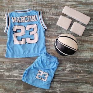 Personalized Basketball Jersey, Shorts or Set: Jersey, Shorts, Ball, and Sweatband Combo image 6