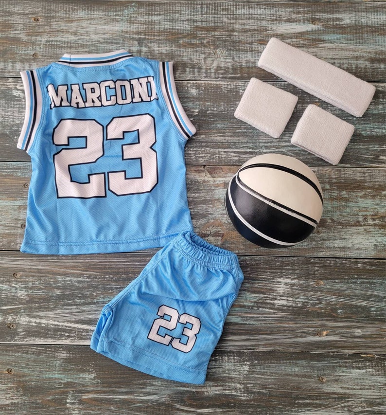 Personalized Basketball Jersey, Shorts or Set: Jersey, Shorts, Ball, and Sweatband Combo image 6