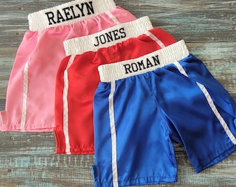 Personalized Baby & Kids Boxing Shorts (Trunks Only)