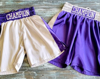 Youth and Adult boxing trunks personalized