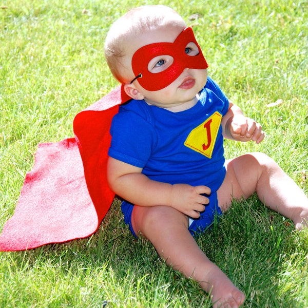 Baby super hero outfit/ Baby super hero cape/ Baby photo prop/Baby girl super hero set, baby first birthday outfit, baby costume