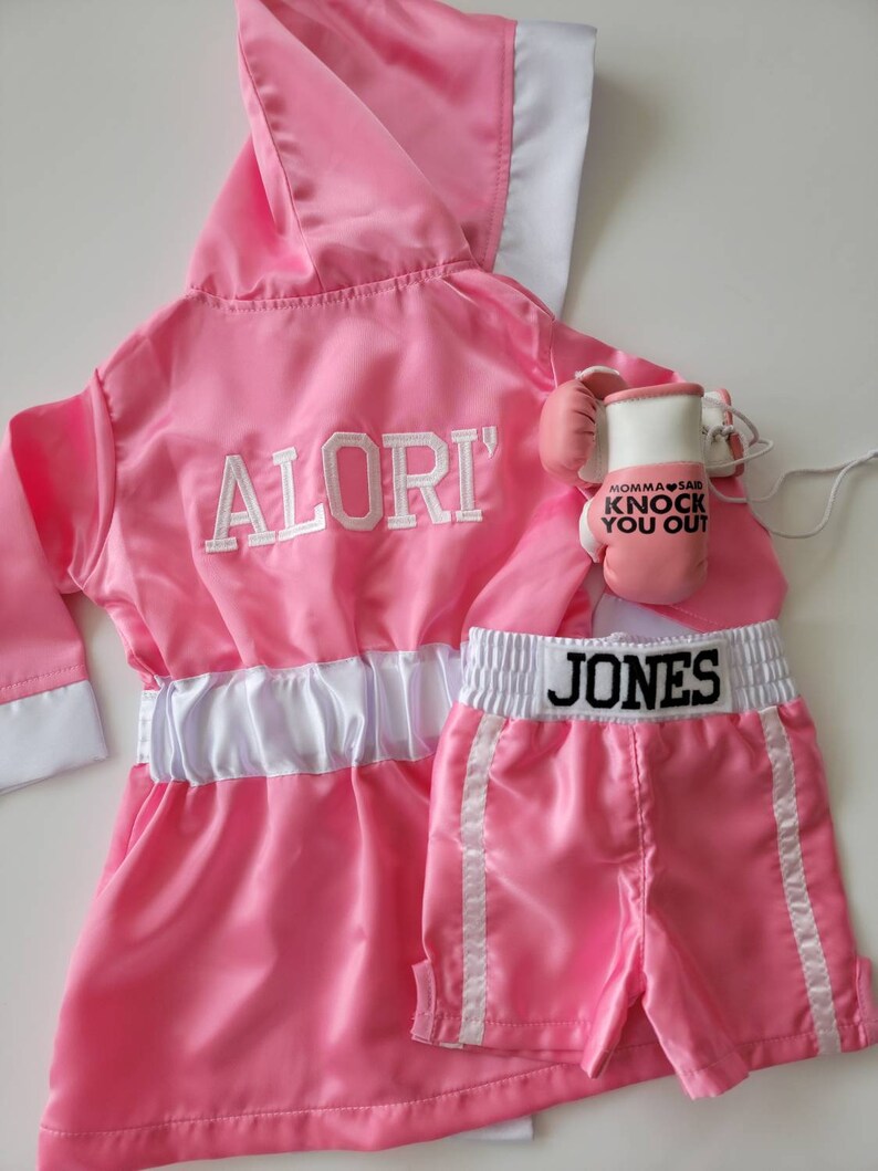 Newborn Baby Boxing Robe Set Boxing Boxer Baby Photo Outfit Etsy
