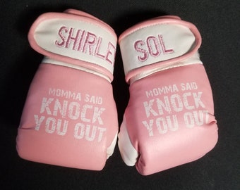 Personalized Pink and Purple Kids Boxing Gloves: A Punch of Personalization!