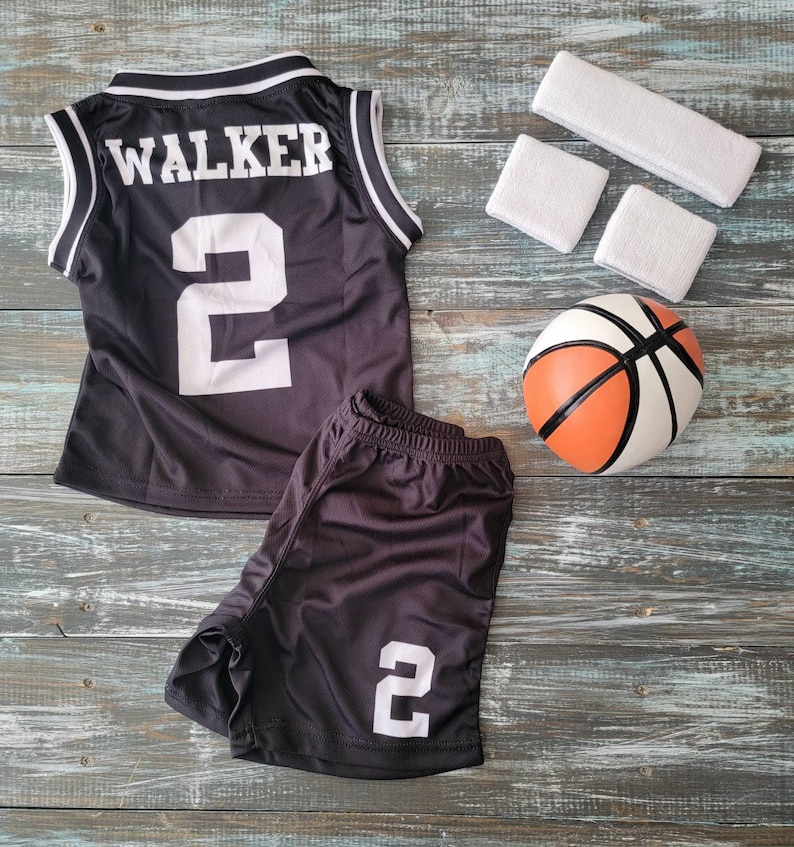 Personalized Basketball Jersey, Shorts or Set: Jersey, Shorts, Ball, and Sweatband Combo image 4