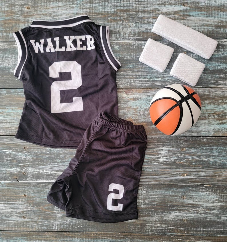 Youth Personalized Basketball Jersey, Shorts or Set: Jersey, Shorts, and Sweatband Combo! image 2
