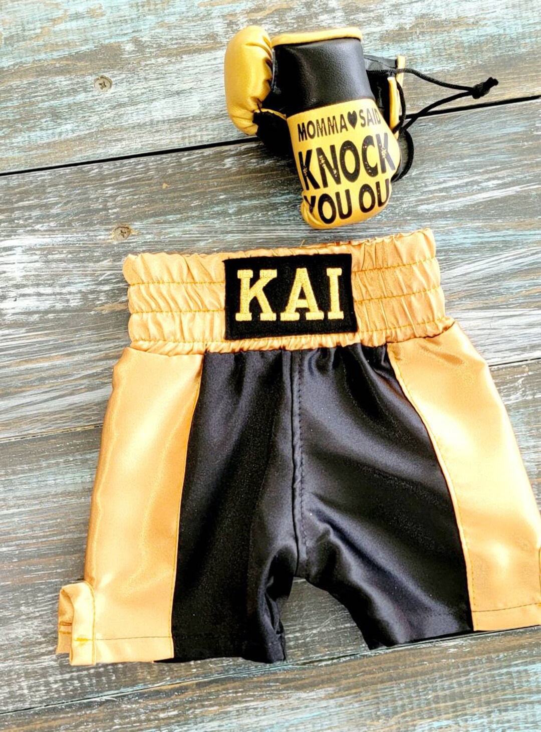 Baby Newborn Boxing Set Gloves and Shorts Personalized Etsy