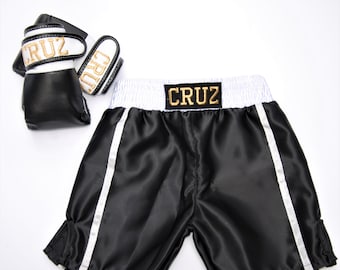 Personalized Baby Boxing Set: Gloves and Shorts