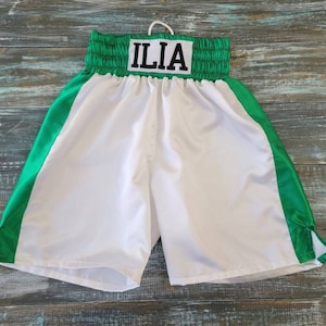 Personalized Adult Boxing Trunks - Knockout Style