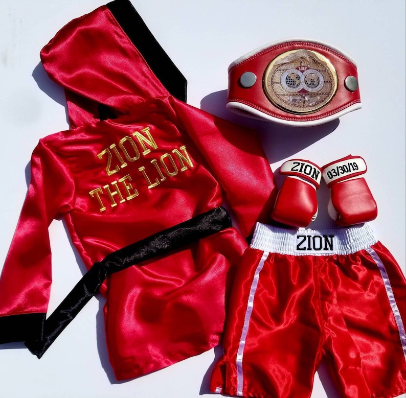 Kids Boxing Fighter Set/ Boys Custom Boxing Set Etsy