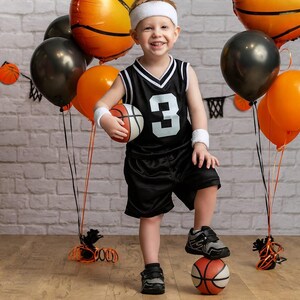 Youth Personalized Basketball Jersey, Shorts or Set: Jersey, Shorts, and Sweatband Combo! image 4