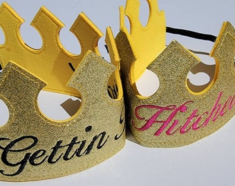 ADULT Personalized King Crown/ Knight crown/Prince crown/ Felt crown