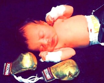 Baby Mini Boxing Gloves: Ringside Prop Style