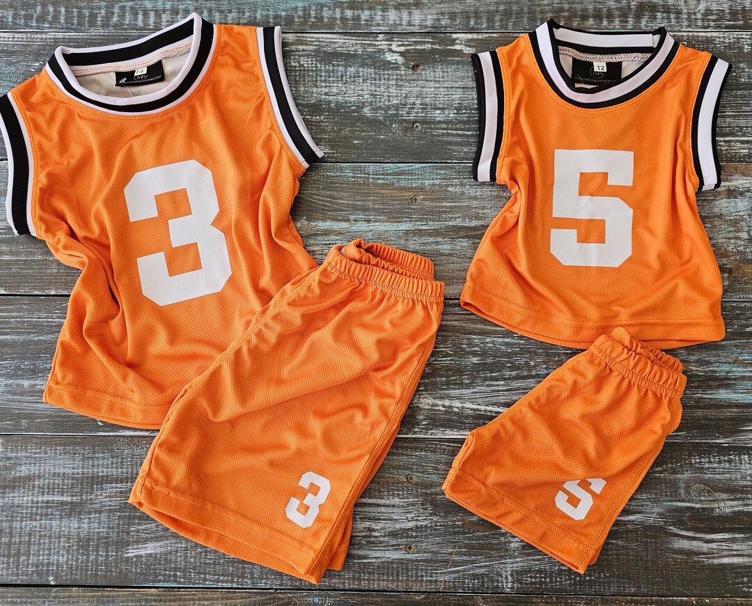 Orange And Orange Basketball Jersey Dress Buy Baby Personalized