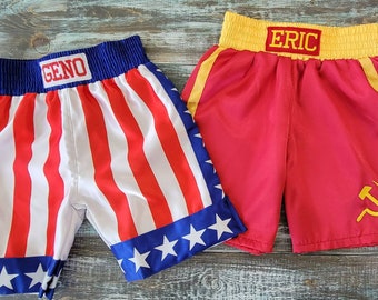 Spooktacular Kids' Boxing Shorts: Personalized Trunks (3T, 4T, 5T)